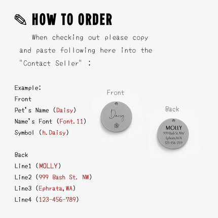 007 Cats Dog Id Tag Personalized Engraved For Small Puppy Pets Collar