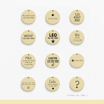 007 Cats Dog Id Tag Personalized Engraved For Small Puppy Pets Collar