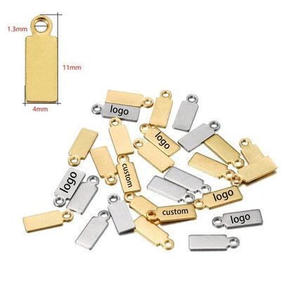 Laser Logo Tag Stainless Steel | Pendant Laser Steel Customized |