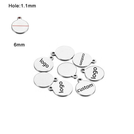 Laser Logo Tag Stainless Steel | Pendant Laser Steel Customized |