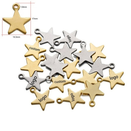 Laser Logo Tag Stainless Steel | Pendant Laser Steel Customized |