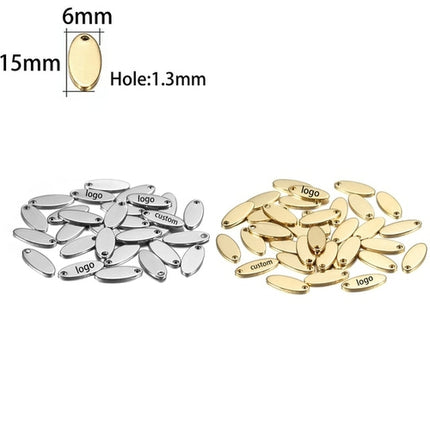 Laser Logo Tag Stainless Steel | Pendant Laser Steel Customized |