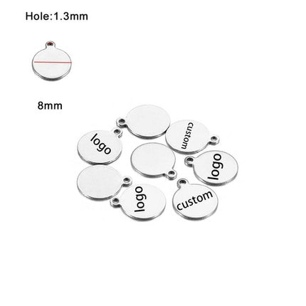 Laser Logo Tag Stainless Steel | Pendant Laser Steel Customized |