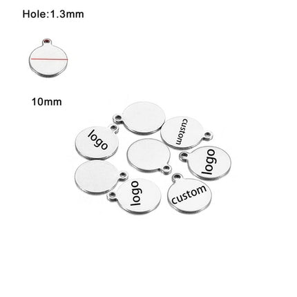 Laser Logo Tag Stainless Steel | Pendant Laser Steel Customized |
