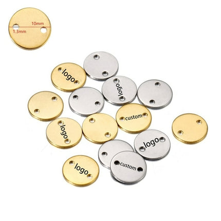 Laser Logo Tag Stainless Steel | Pendant Laser Steel Customized |