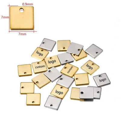 Laser Logo Tag Stainless Steel | Pendant Laser Steel Customized |