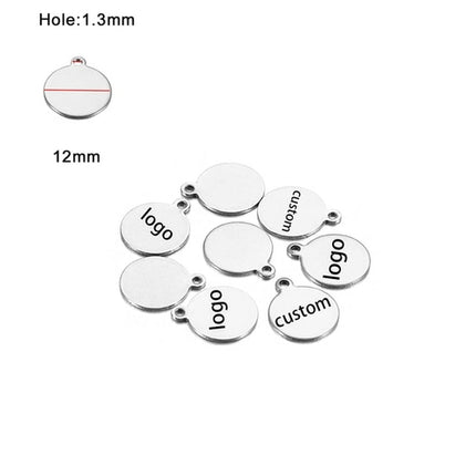 Laser Logo Tag Stainless Steel | Pendant Laser Steel Customized |