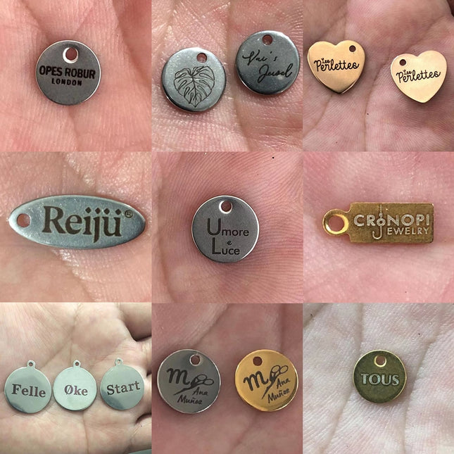 Laser Logo Tag Stainless Steel | Pendant Laser Steel Customized |