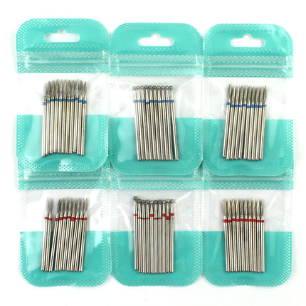 10pcs Diamond Milling Cutter Nail Drill Bits Set For Manicure