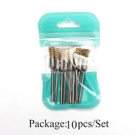 10pcs Diamond Milling Cutter Nail Drill Bits Set For Manicure