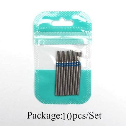 10pcs Diamond Milling Cutter Nail Drill Bits Set For Manicure