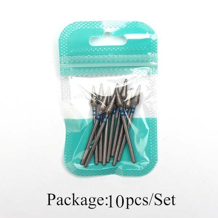 10pcs Diamond Milling Cutter Nail Drill Bits Set For Manicure