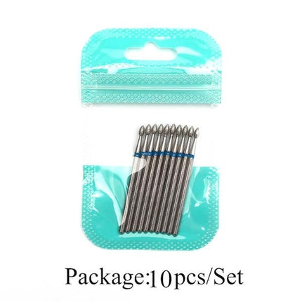 10pcs Diamond Milling Cutter Nail Drill Bits Set For Manicure