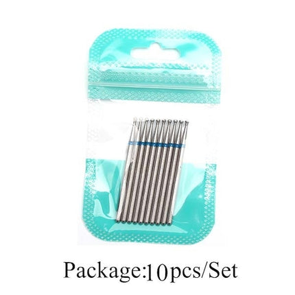 10pcs Diamond Milling Cutter Nail Drill Bits Set For Manicure