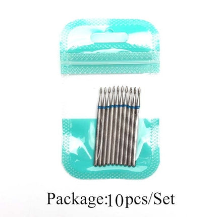 10pcs Diamond Milling Cutter Nail Drill Bits Set For Manicure