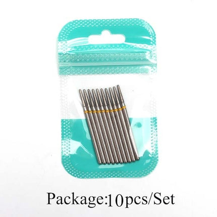 10pcs Diamond Milling Cutter Nail Drill Bits Set For Manicure
