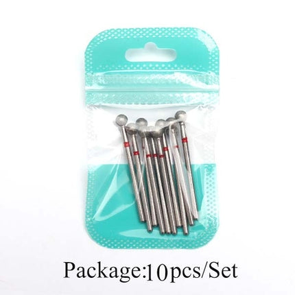 10pcs Diamond Milling Cutter Nail Drill Bits Set For Manicure