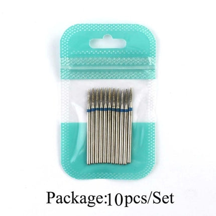 10pcs Diamond Milling Cutter Nail Drill Bits Set For Manicure