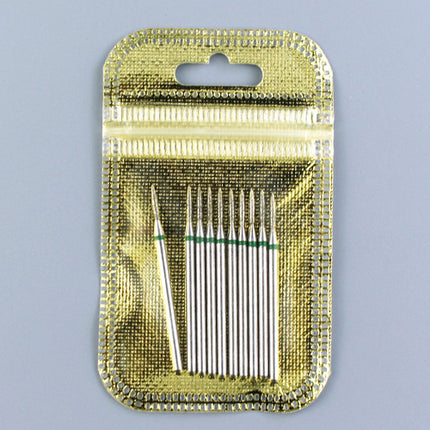 10pcs Diamond Milling Cutter Nail Drill Bits Set For Manicure