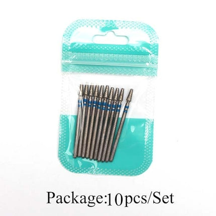 10pcs Diamond Milling Cutter Nail Drill Bits Set For Manicure