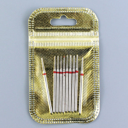 10pcs Diamond Milling Cutter Nail Drill Bits Set For Manicure