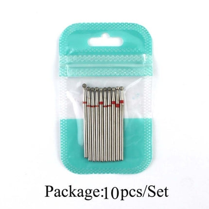 10pcs Diamond Milling Cutter Nail Drill Bits Set For Manicure