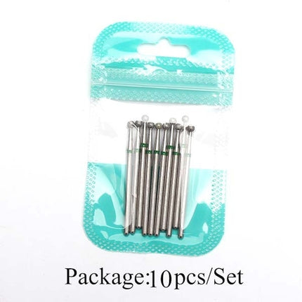 10pcs Diamond Milling Cutter Nail Drill Bits Set For Manicure