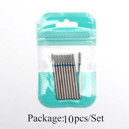 10pcs Diamond Milling Cutter Nail Drill Bits Set For Manicure