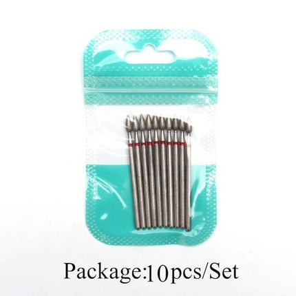 10pcs Diamond Milling Cutter Nail Drill Bits Set For Manicure