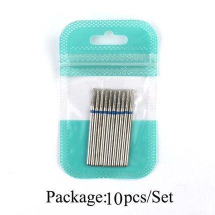 10pcs Diamond Milling Cutter Nail Drill Bits Set For Manicure