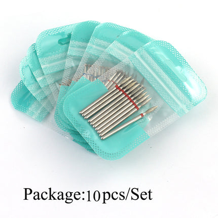 10pcs Diamond Milling Cutter Nail Drill Bits Set For Manicure