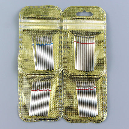 10pcs Diamond Milling Cutter Nail Drill Bits Set For Manicure