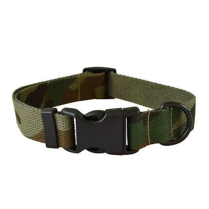 15 Kinds Of Color Nylon Printed Dog Collar Adjustable Collar For Dogs