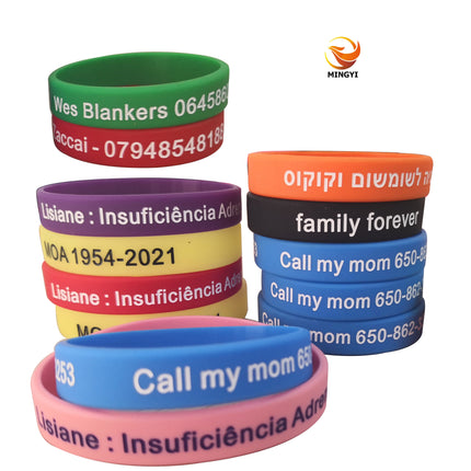 Sos Bracelet Custom Silicon | Wristband Bracelet Custom | Silicone Sos