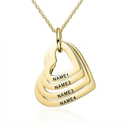 2023 Custom Stainless Steel Engraved Name Necklace For Lover Family