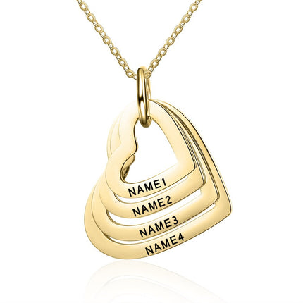 2023 Custom Stainless Steel Engraved Name Necklace For Lover Family