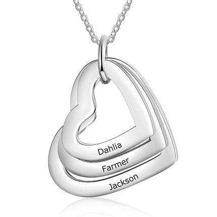 2023 Custom Stainless Steel Engraved Name Necklace For Lover Family