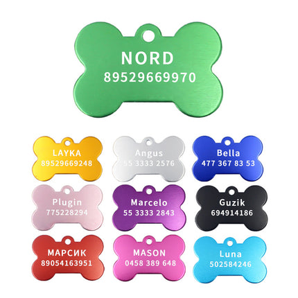 2pcs Personalized Engraving Anti-lost Dog Id Tag Identification