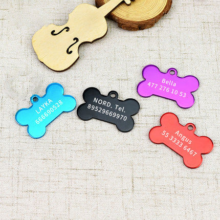 2pcs Personalized Engraving Anti-lost Dog Id Tag Identification