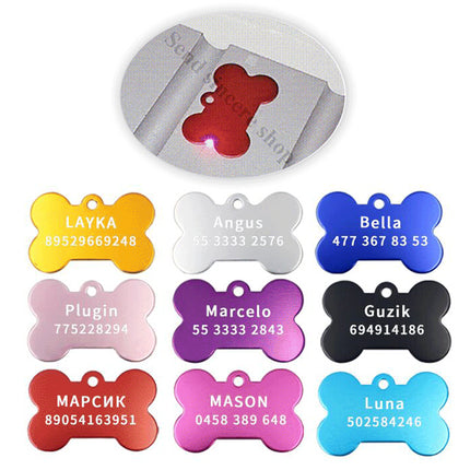 2pcs Personalized Engraving Anti-lost Dog Id Tag Identification