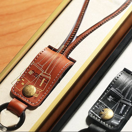 Leather Keychain Lightning Cable