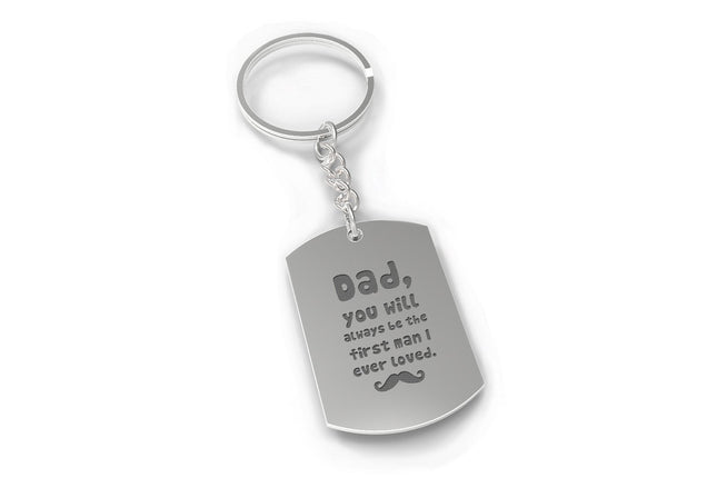 Dad First Man I Ever Loved Key Chain Father's Day