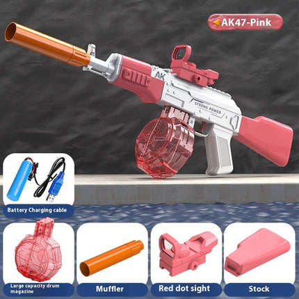 AK47 Electric Water Guns Fully Automatic Shooting Game Beach