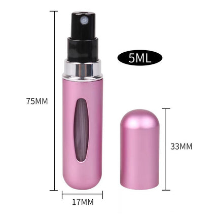5ml Portable Mini Refillable Perfume Bottle With Spray Jar Scent Pump