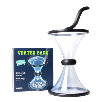 Pressure Relieving Vortex Bank Watch Money Defy Gravity Piggy Bank