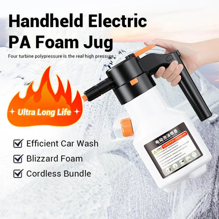 LEIBOO 2L Powerful Electric Foam Sprayer Car Wash Snow Foam Spray