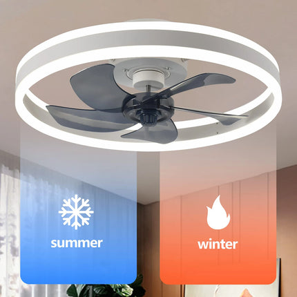 Ceiling Fan With Light And Remote Control Fanstira LED Lamp Small