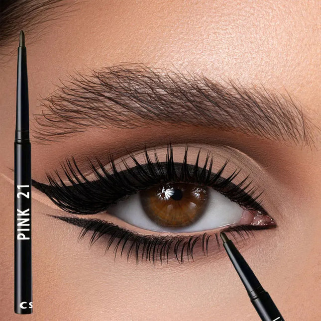 3pcs Waterproof Black Eyeliner Pencils-Smudge-Proof, Long-Lasting