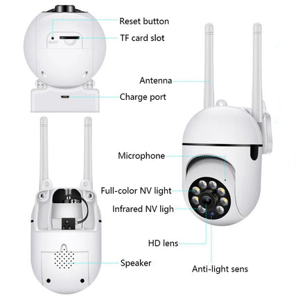 8MP Wifi IP Wireless Security Surveillance PTZ Camera 4X Zoom Cameras