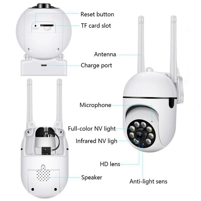 8MP Wifi IP Wireless Security Surveillance PTZ Camera 4X Zoom Cameras